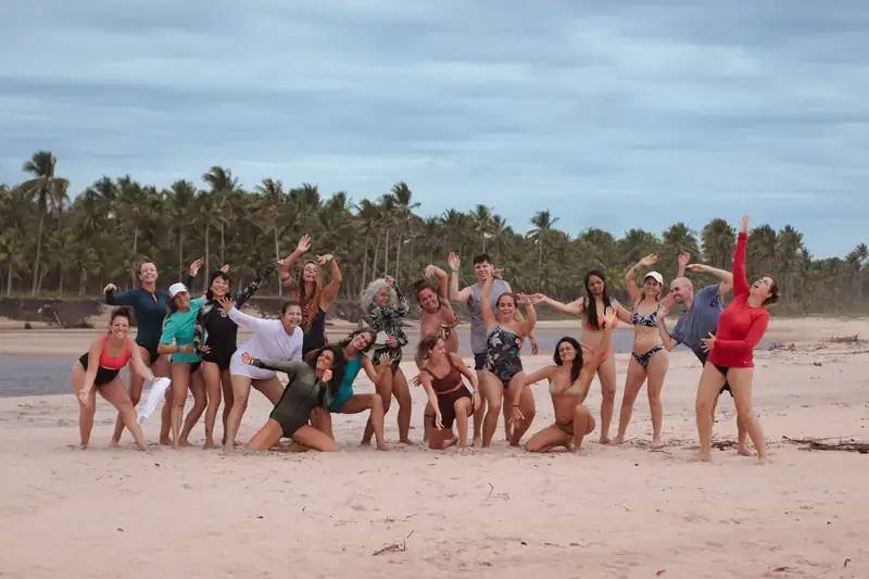 foto grupo praia imersao unah piracanga
